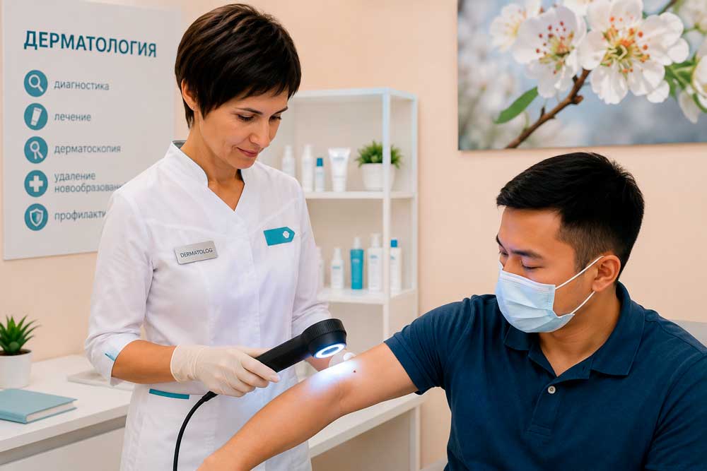 Приём дерматолога в German Medical Centre в Астане